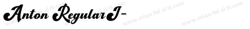 Anton RegularI字体转换
